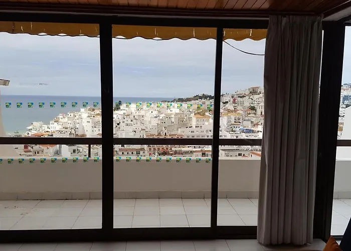 Albufeira, Sea And Old Town View