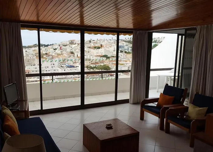 Albufeira, Sea And Old Town View