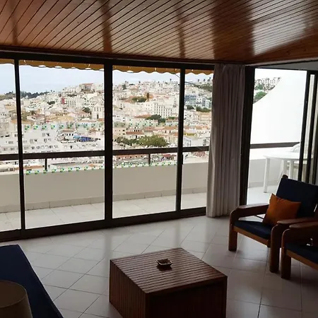 Albufeira, Sea And Old Town View