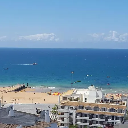 Albufeira, Sea And Old Town View
